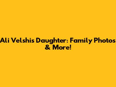 Ali Velshi's Daughter: Family Photos & More!