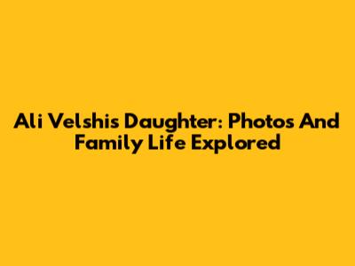 Ali Velshi's Daughter: Photos And Family Life Explored