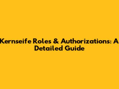 Kernseife Roles & Authorizations: A Detailed Guide