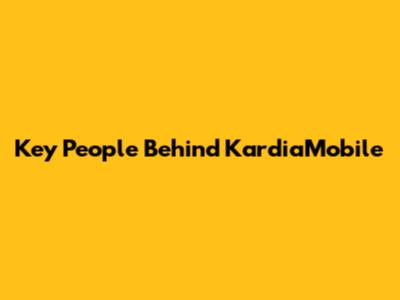 Key People Behind KardiaMobile
