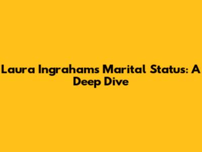 Laura Ingraham's Marital Status: A Deep Dive