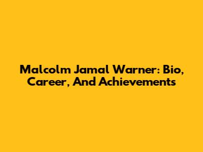 Malcolm Jamal Warner: Bio, Career, And Achievements