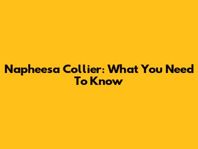 Napheesa Collier: What You Need To Know