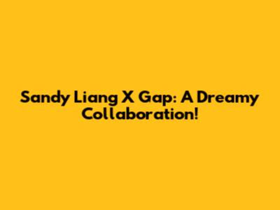 Sandy Liang X Gap: A Dreamy Collaboration!