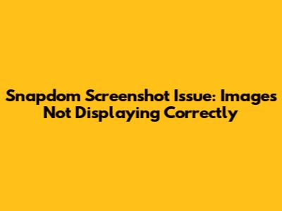 Snapdom Screenshot Issue: Images Not Displaying Correctly