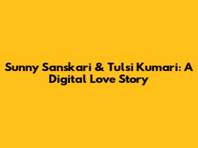 Sunny Sanskari & Tulsi Kumari: A Digital Love Story